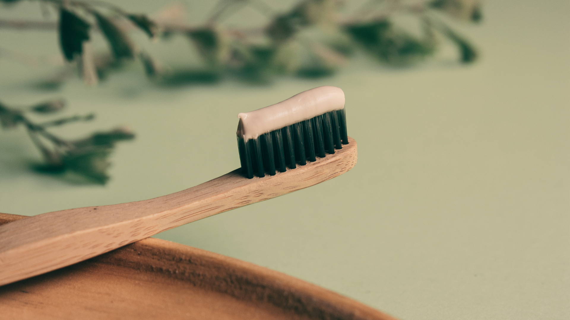 brosse a dents en bambou et dentifrice