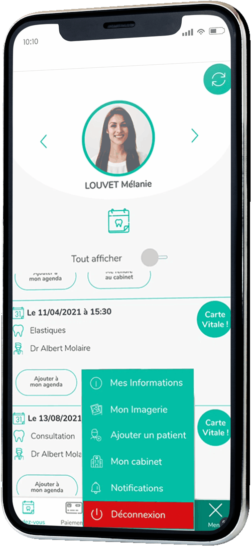 application mobile orthodontiste ORTHO5